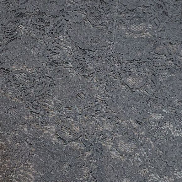 Banana Republic Black Two Tone Floral Lace Pencil Skirt - Picture 9 of 11